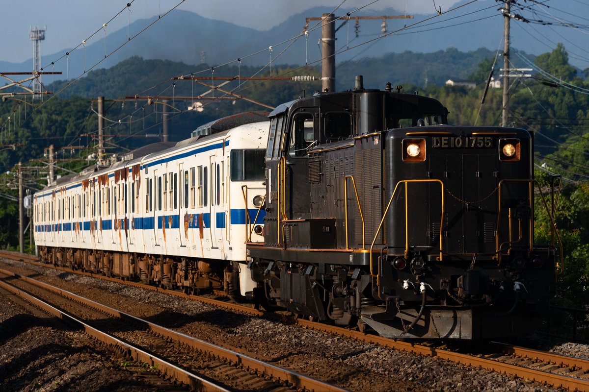 hyeonu6142's tweet photo. 2026.07.13
KK入場(試9622レ) @亀川-豊後豊岡
DE10 1755 415系 Fk515編成 https://t.co/WSmZIMN8oy