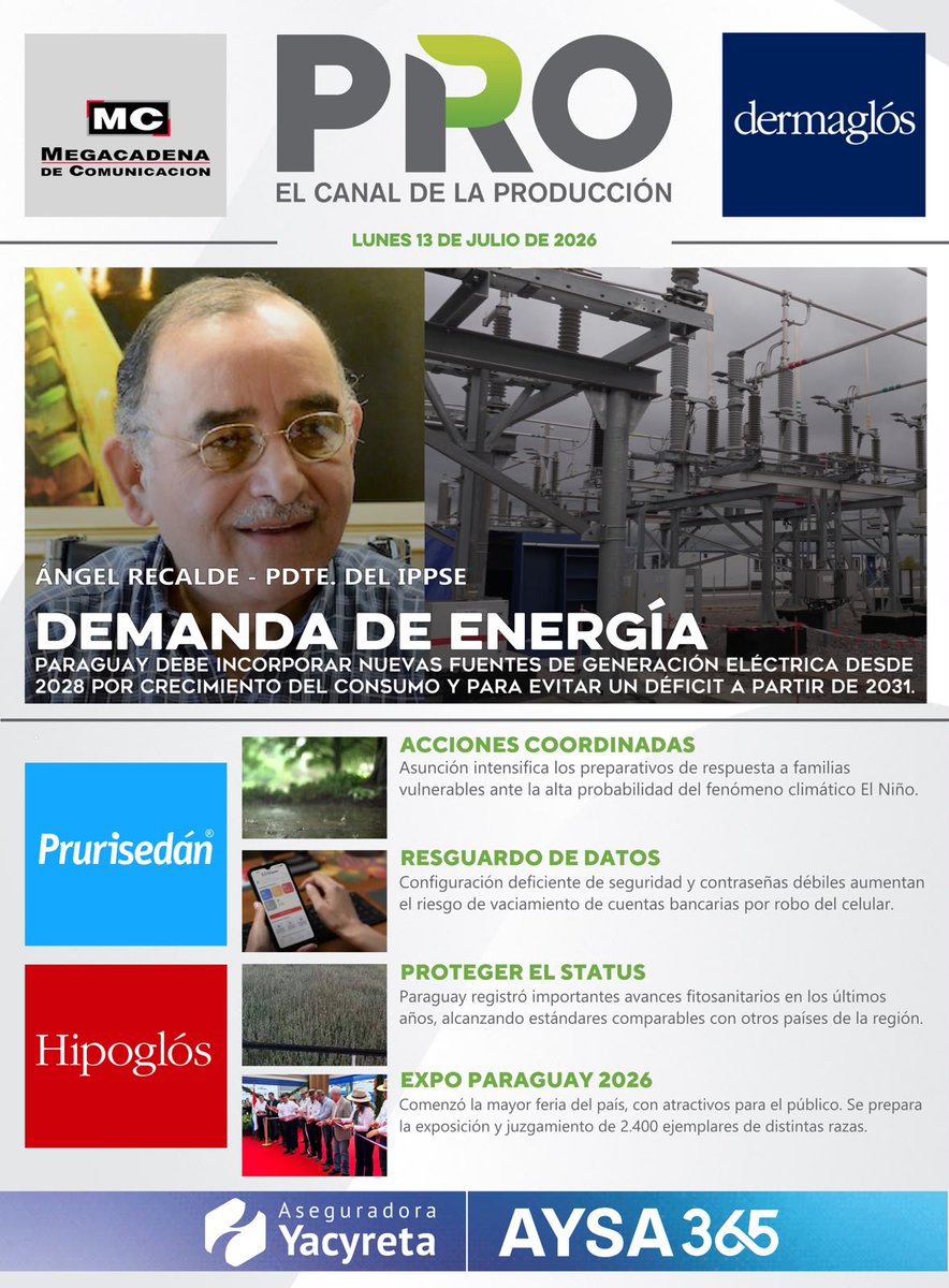 780AM's tweet photo. 🙌🏻 Portada informativa de #CanalPRO

📌 Edición 13.07.26

📲 ¡Visitá https://t.co/YLhIUV11iK! https://t.co/I1wtiG9uzp