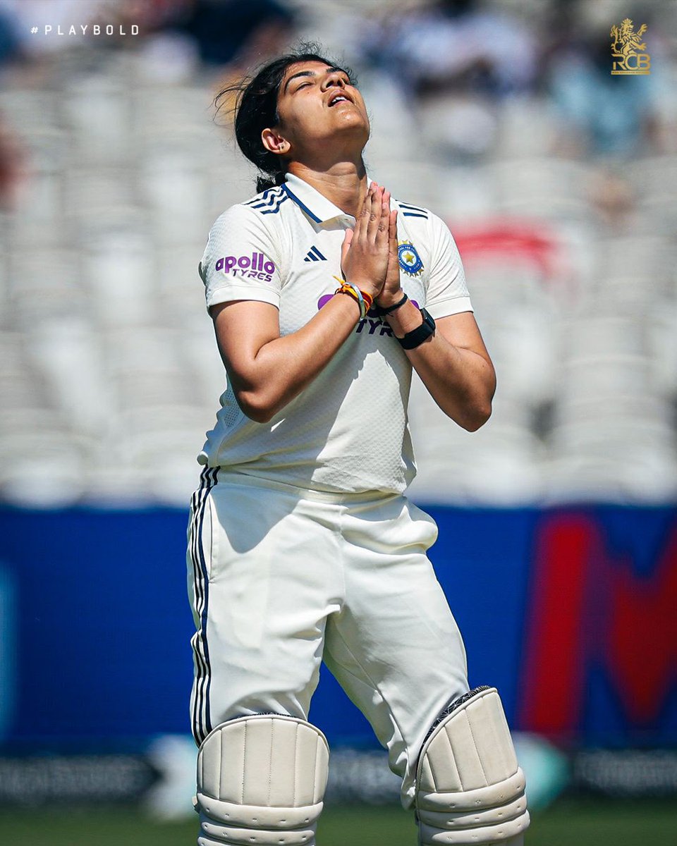 RCBTweets's tweet photo. 📸 Snapshots: #ENGvIND Test Day 3️⃣ ✨

Pure dominance right from the first ball to the last. 👊💙

Scroll through the moments that has brought #WomenInBlue within touching distance of history. 🏟️

#PlayBold #ನಮ್ಮRCB https://t.co/olUZrpMNAt