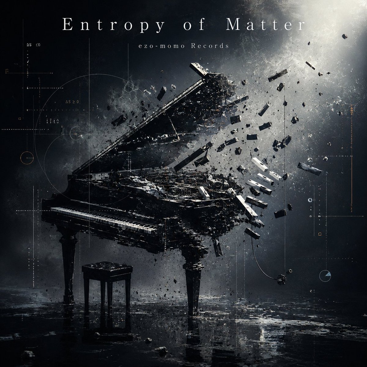 ezo_momo's tweet photo. 新曲「Entropy of Matter」
(Piano Jazz Instrumental)
リリースしました！😺
静寂の中で、物質の秩序がゆっくりと崩れていく――。
アヴァンギャルド・ジャズと現代音楽を融合させたインストゥルメンタル作品。
余白を活かしたピアノ、機械的なリズム、繊細なノイズや空間演出が交錯し、まるで物理法則そのものが歪んでいく世界を描きます。
聴くたびに異なる景色が浮かぶ、実験的でシネマティックなサウンドです🎹🎶
#AImusic
#Jazz
【 #Suno 】フルバージョン👇🏻 https://t.co/ycq1ZItxyn