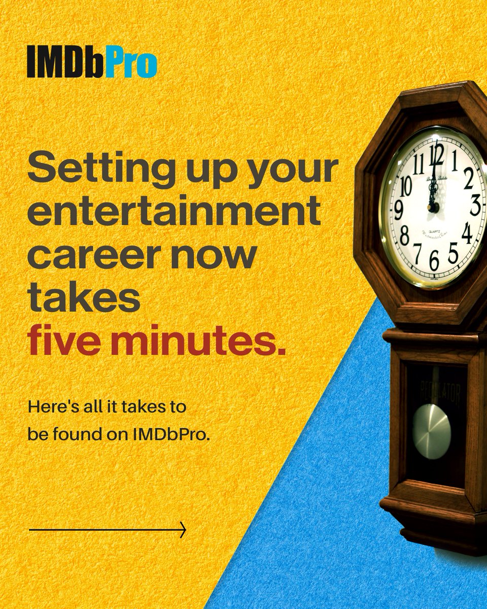 IMDb_in's tweet photo. Your next opportunity is already searching for you on IMDbPro. Give it something to find. Five minutes, five steps, one free year. Start today.
Join IMDbPro free through the link in bio. No auto renewal, no hidden charges.
Sign up here ⬇️
https://t.co/uoaVugxIsO
#IMDbPro #BeFoundOnIMDbPro