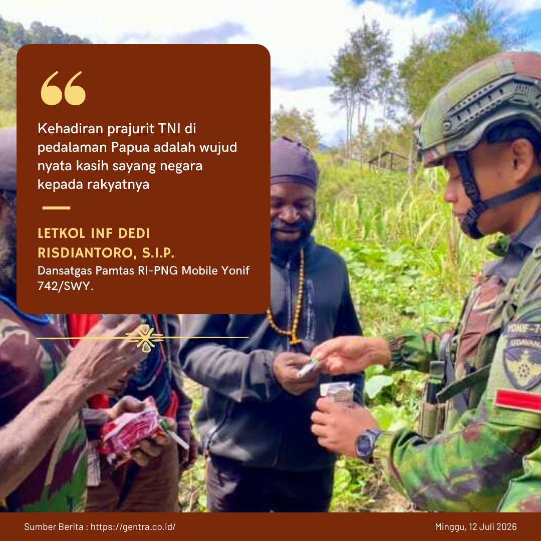 KArawatu16353's tweet photo. Publik merasa tidak sendiri mengatasi tantangan kemajuan karena TNI turun langsung menyampaikan keyakinan negara memihak kepada warga.

Bekerja Berkarya Berbakti https://t.co/fJj7CKXgWb