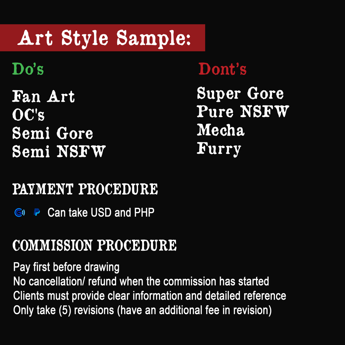 KasakiAzalea's tweet photo. ART COMMISSIONS MODE: STILL OPEN
feel free to DM me in twitter/Facebook/Instagram
#commissionsopened #commissionsheet #opencommission
#illustration #stickercommission #artwork #tshirts #tshirtcommision https://t.co/vvB5q00WXF