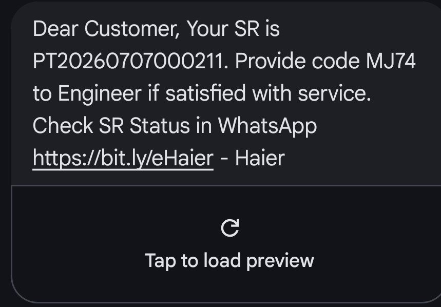 Official_Ravi7's tweet photo. @IndiaHaier Complaint Not Solve To 10 Day @HaierJapan @HaierSmartHome https://t.co/b040bLZPJu