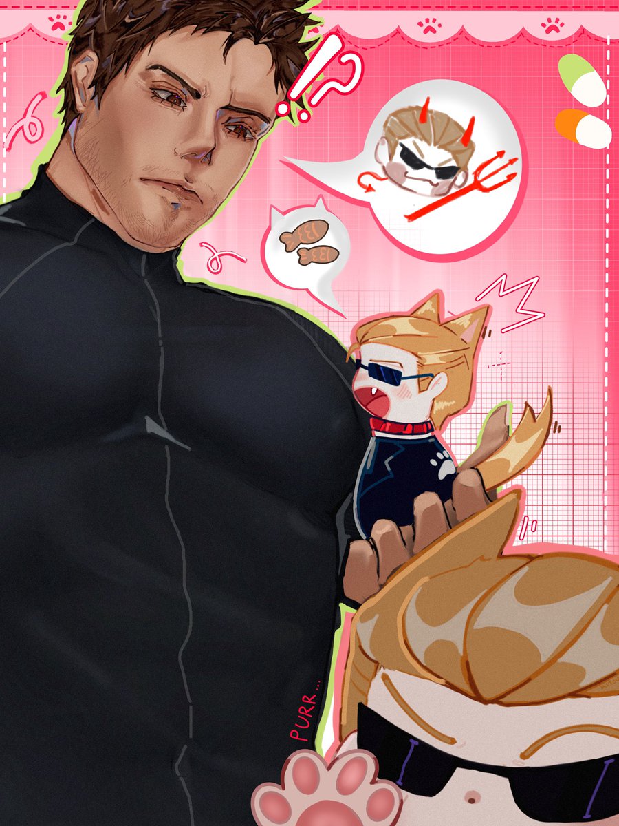 kitsuvoids's tweet photo. Reupload cuz I love this ver more and it’s cuter #chrisredfield #ResidentEvilㅤ #chrisker https://t.co/i7NuYuS9nY