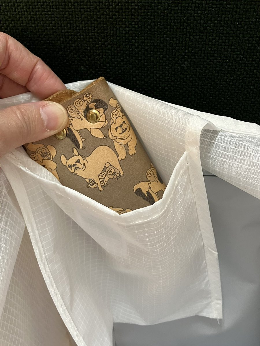 hohozakka's tweet photo. クリックポスト出しに行く時に早速使ってみました！

内ポケットに店の鍵入れられる！

296マートバックサイコー👍🦉 https://t.co/BWgqYgiRzK