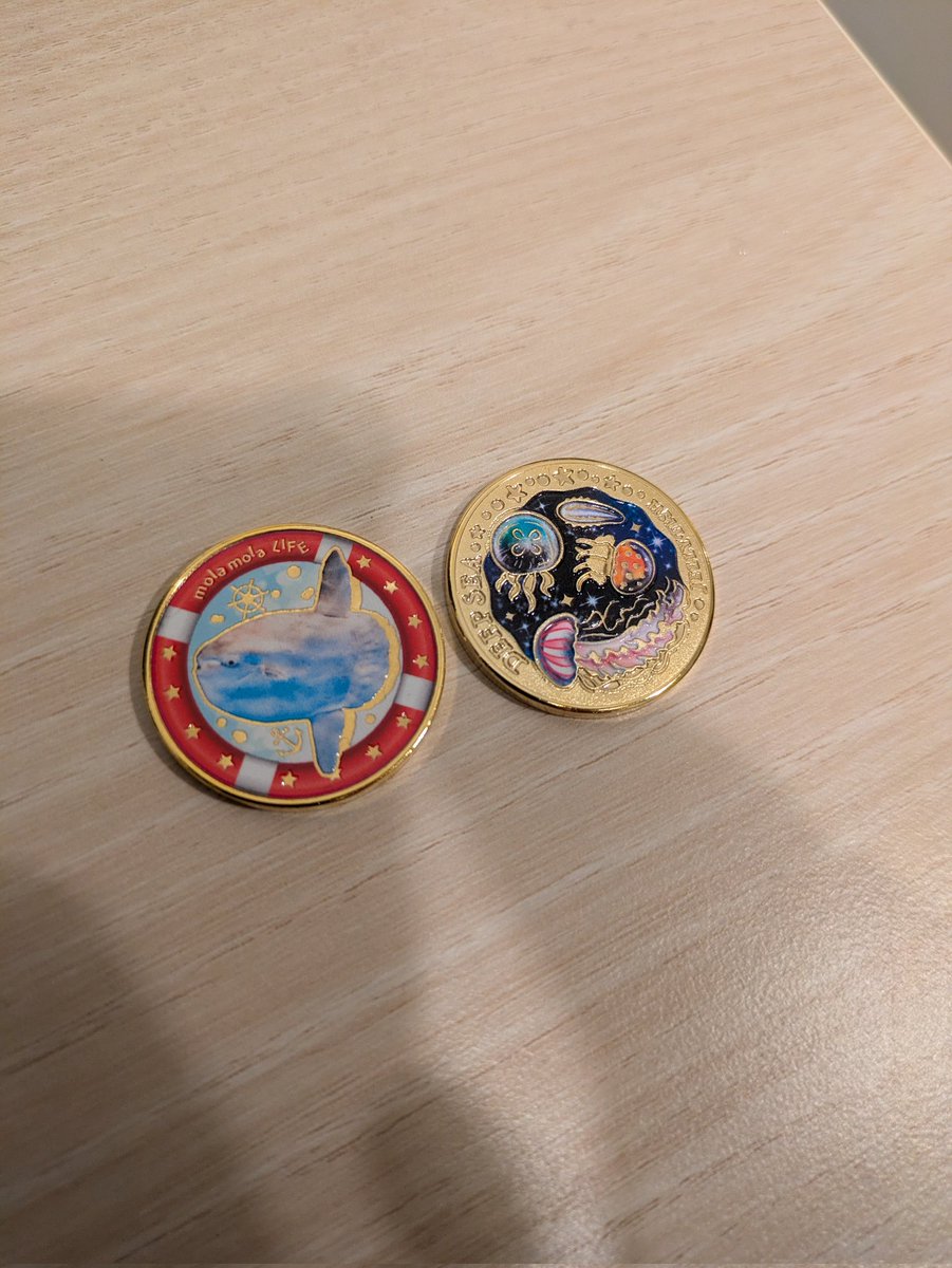 minoru_horage's tweet photo. 大洗にツーリングしに行った
アクアワールドでデザイン良すぎる記念メダルをゲット
ガルパンギャラリーも行ったし、将来北海道ツーリングする時に乗るフェリーも観てきた https://t.co/Q60AGQw5gp