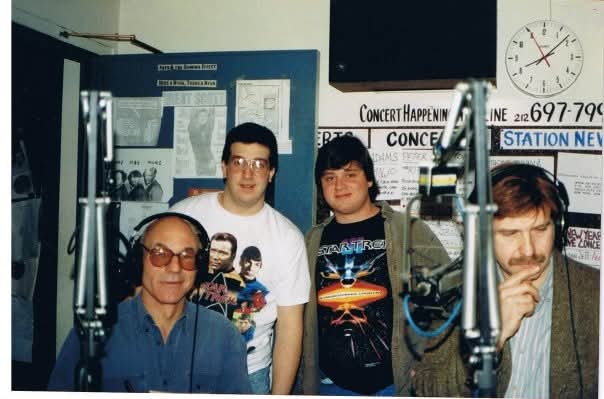 algattullo's tweet photo. The guy to your left, sitting in front of the Star Trek Geek with glasses, is 86 years young today. Happy Birthday @SirPatStew #startrektng #legend #makeitso https://t.co/ivebsxNbIi