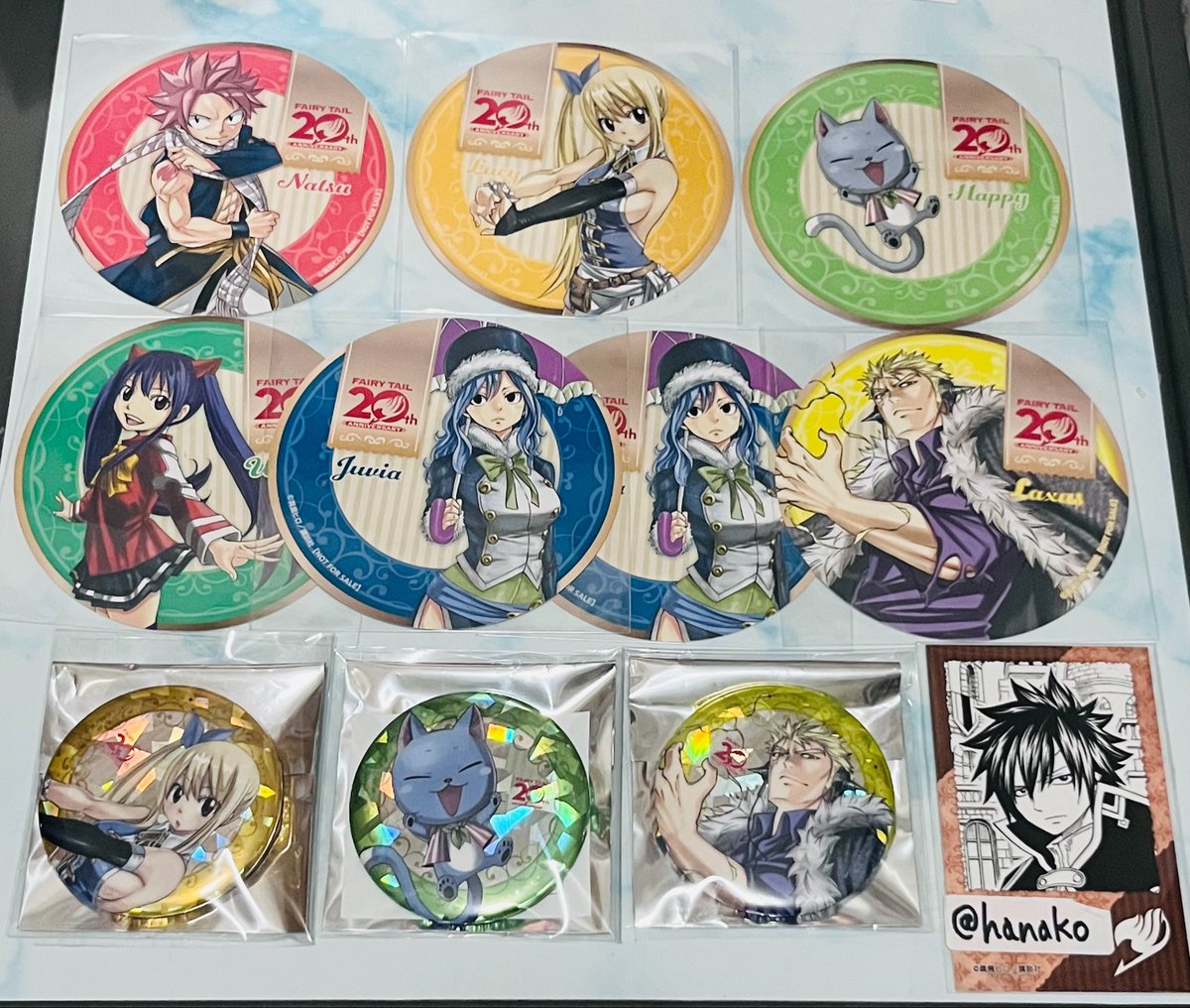 交換】 フェアリーテイル FAIRY TAIL アニメイトカフェ コースター 缶