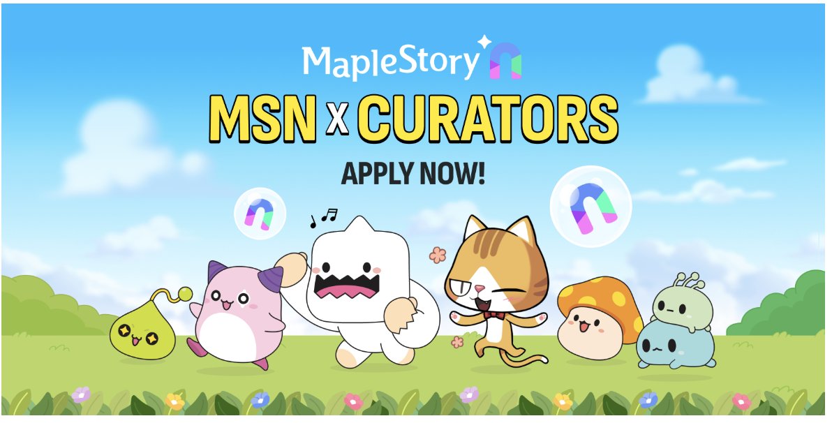 JoshuaMonkey878's tweet photo. Have You applied to be an MSNxCURATORS yet

Everyone has a shot at this🌟
Don’t miss out—applications are open until September 24th
👇Join the MSN and apply now
https://t.co/TSj1fDjUr1

Manifesting a spot in the #MSNxCURATORS program
Hope to hear some good news soon
@MaplestoryU https://t.co/V0rSycKUqY