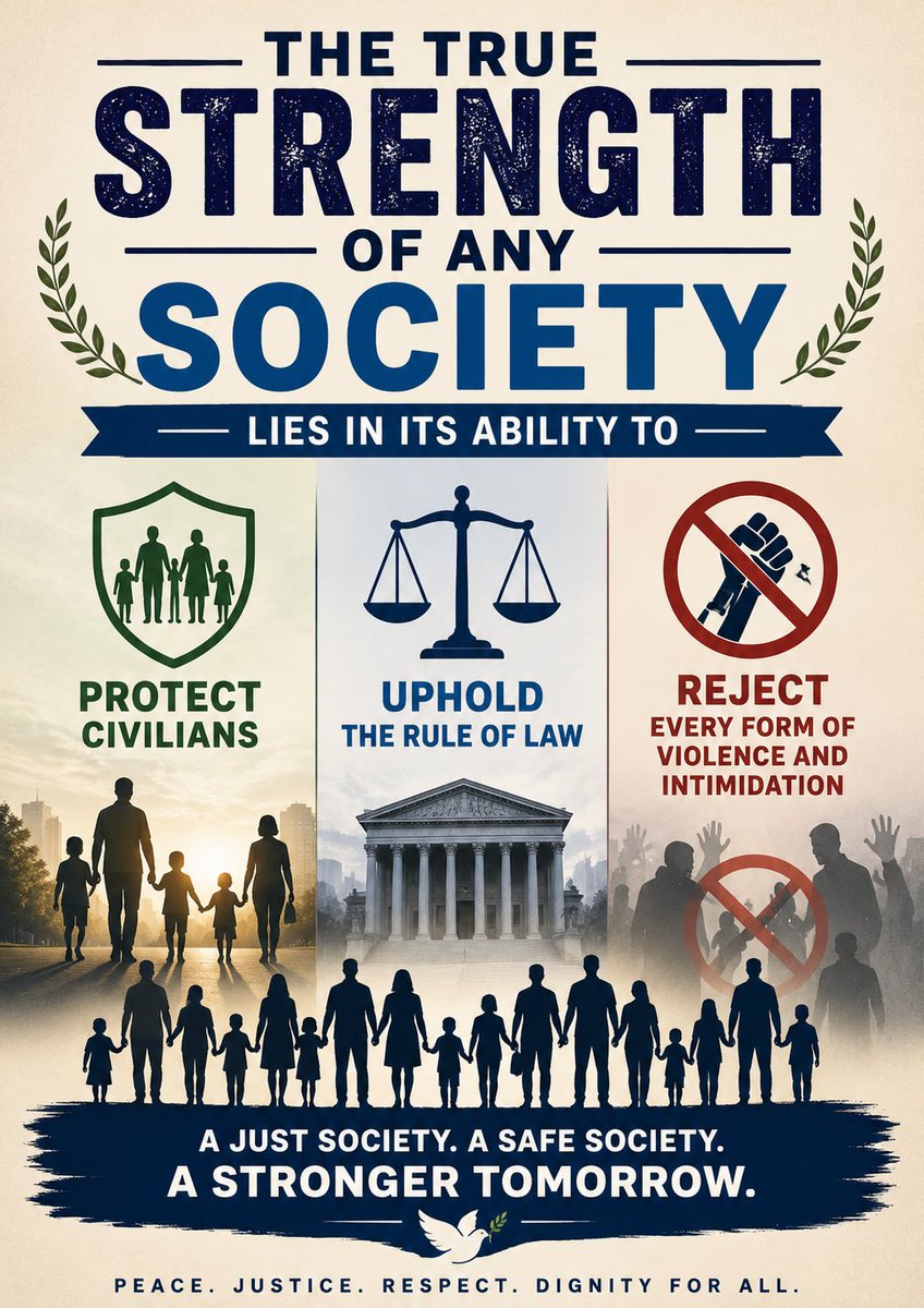 Minlal_Choc5's tweet photo. The true strength of any society lies in its ability to protect civilians, uphold the rule of law, and reject every form of violence and intimidation.
#JusticeForVictims #StopTerrorFunding #StandForPeace https://t.co/tf1rkC4ZLN