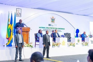 KennedyMar33798's tweet photo. Vice President Hon. Rtd. Col. K.C.D. Mohadi officially launched the National Action Plan IV for Children and the National Child Protection Online Policy during the 2026 National Child Protection Conference at the Zimbabwe International Trade Fair.

This milestone reflects Zimbabwe's continued commitment to protecting the rights of every child, promoting a safer digital environment, and strengthening child protection systems in line with the country's national development priorities.

#ChildProtection #Vision2030 #Zimbabwe
