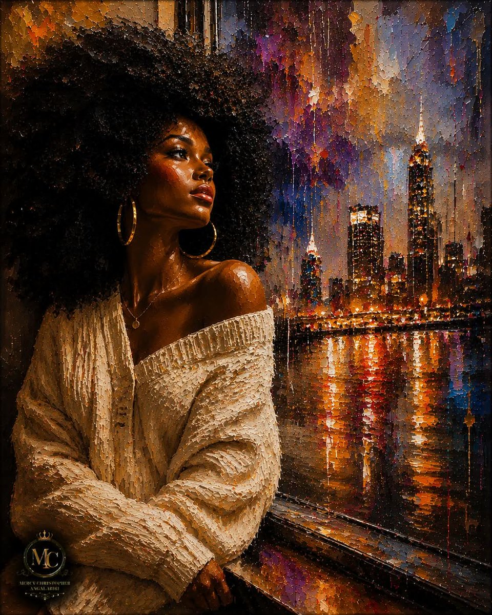 LadyMermaid1980's tweet photo. 🤎🤎🤎

(Artwork by: Mercy Christopher Angalabiri) https://t.co/UgelXlBCHC