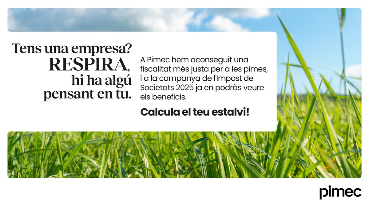 Pimec tweet media