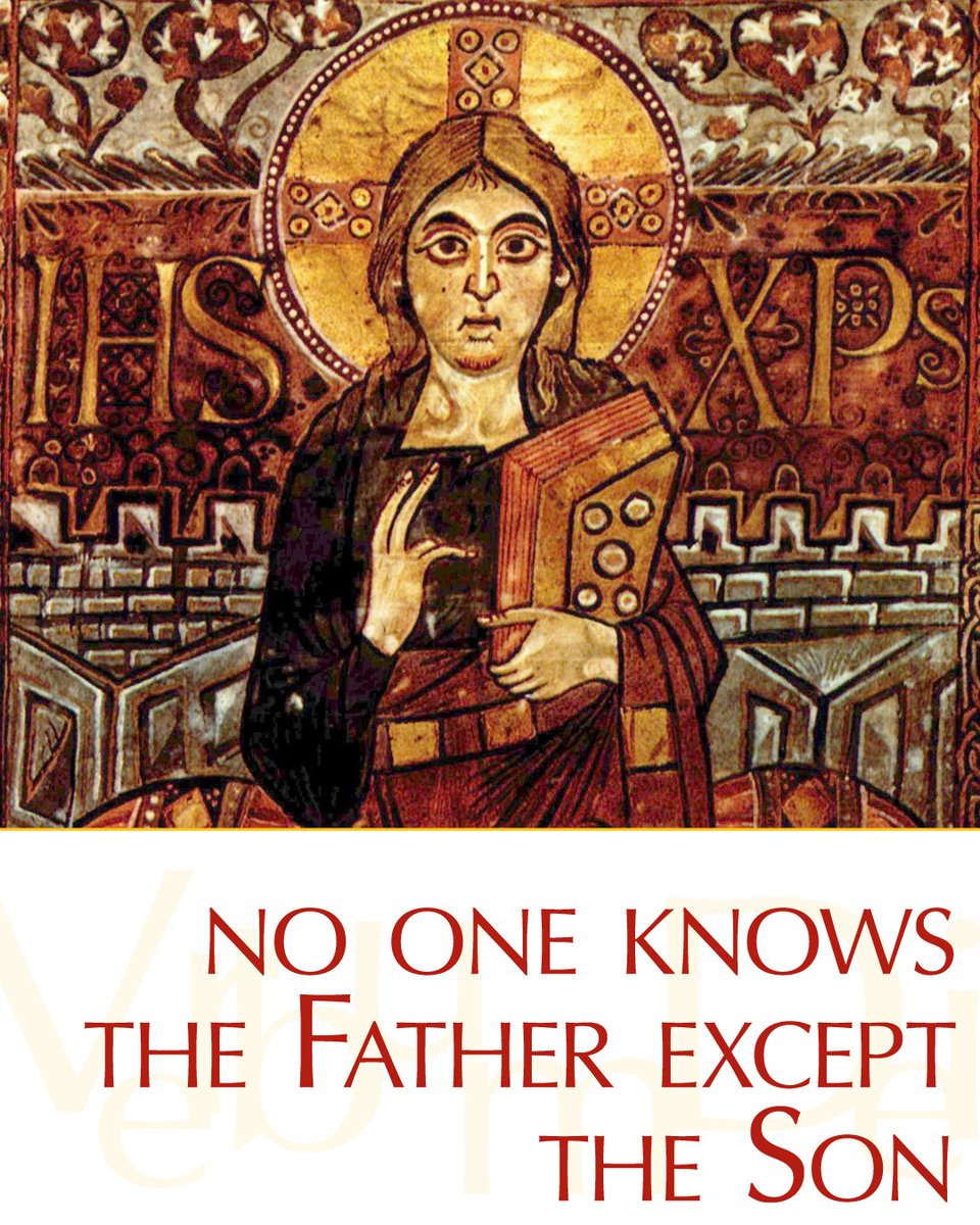 VaticanNews's tweet photo. Gospel of the Day (Matthew 11,25-27)

At that time Jesus exclaimed, "I give praise to you, Father, Lord of heaven and earth, for although you have hidden these things from the wise and the learned you have revealed them to the childlike.
Yes, Father, such has been your gracious will.
All things have been handed over to me by my Father. No one knows the Son except the Father, and no one knows the Father except the Son and anyone to whom the Son wishes to reveal him."

https://t.co/J5vynzj8a3