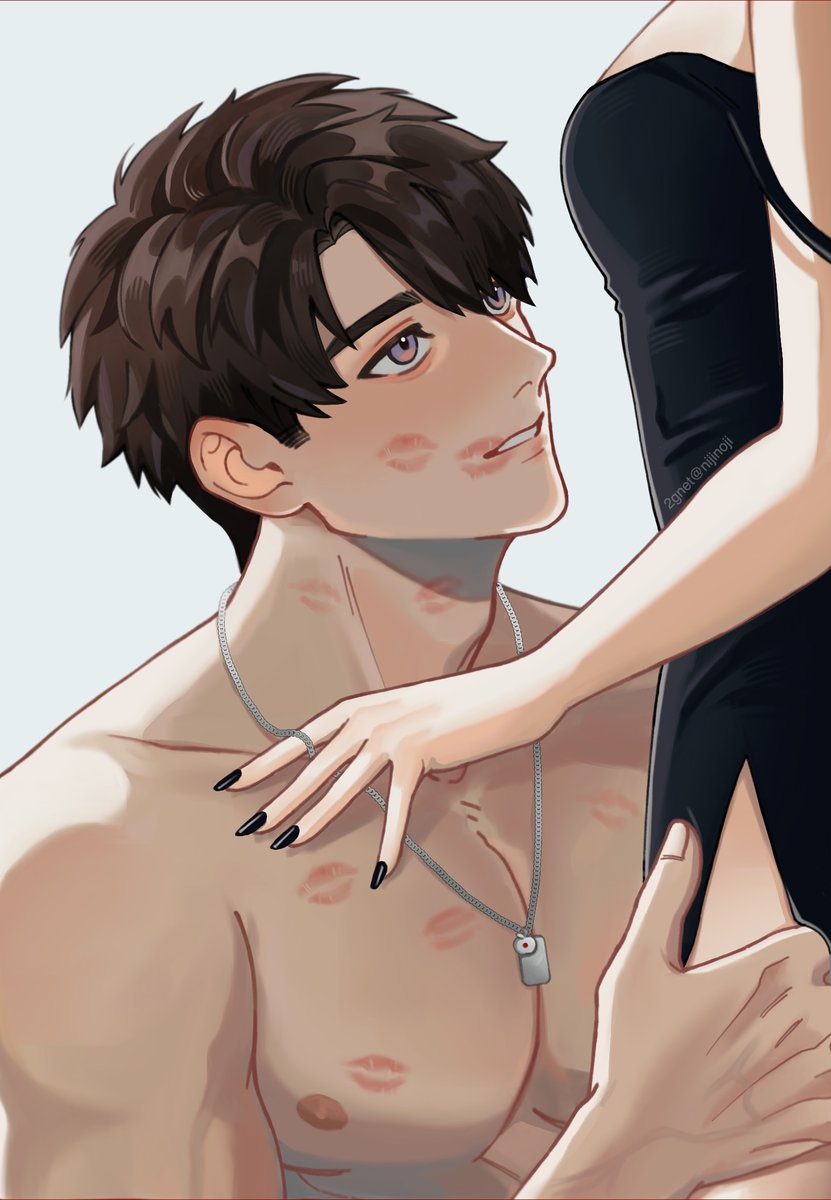 nijinoji's tweet photo. keep your eyes on me 🍎

#LoveandDeepspace #夏以昼 #Caleb https://t.co/TPphaeY0RH