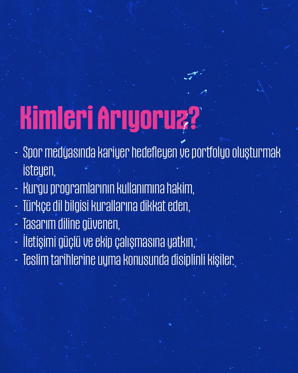 sporsarmal's tweet photo. Tasarım ekibimizi büyütüyoruz! Yeni gönüllü video editörleri arıyoruz… 💙
✉️ Bize yazın: info@sporsarmal.com https://t.co/LWY5zV0itp
