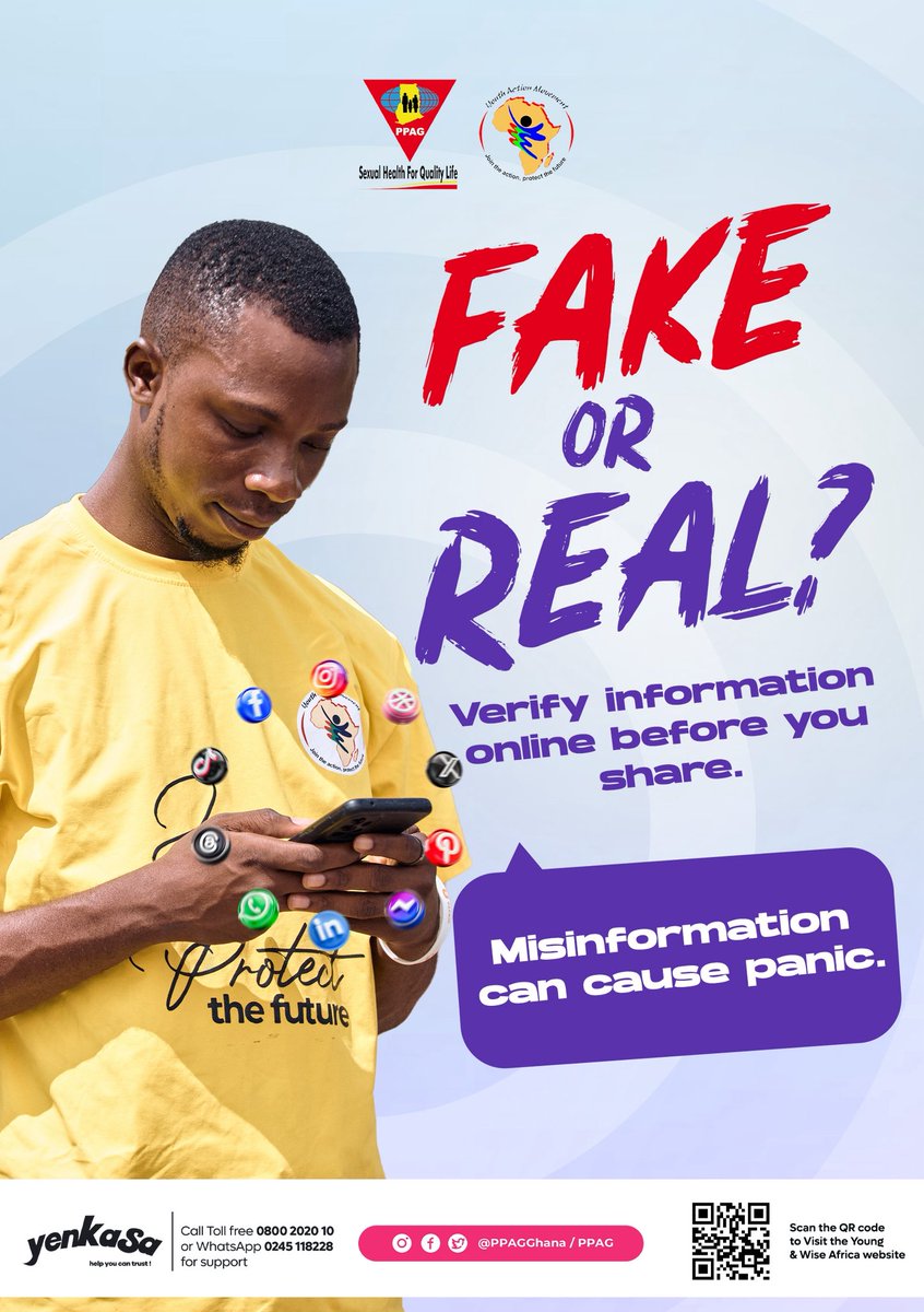 YAMghana's tweet photo. Giving information is one thing and giving accurate information is another. Don't get carried away by whatever lands in your DM or timeline, verify before you share. Someone's dignity, safety, or life could depend on it.

Together, we can make our online spaces safer!
#EndTFGBV https://t.co/2mgNoQLZqX