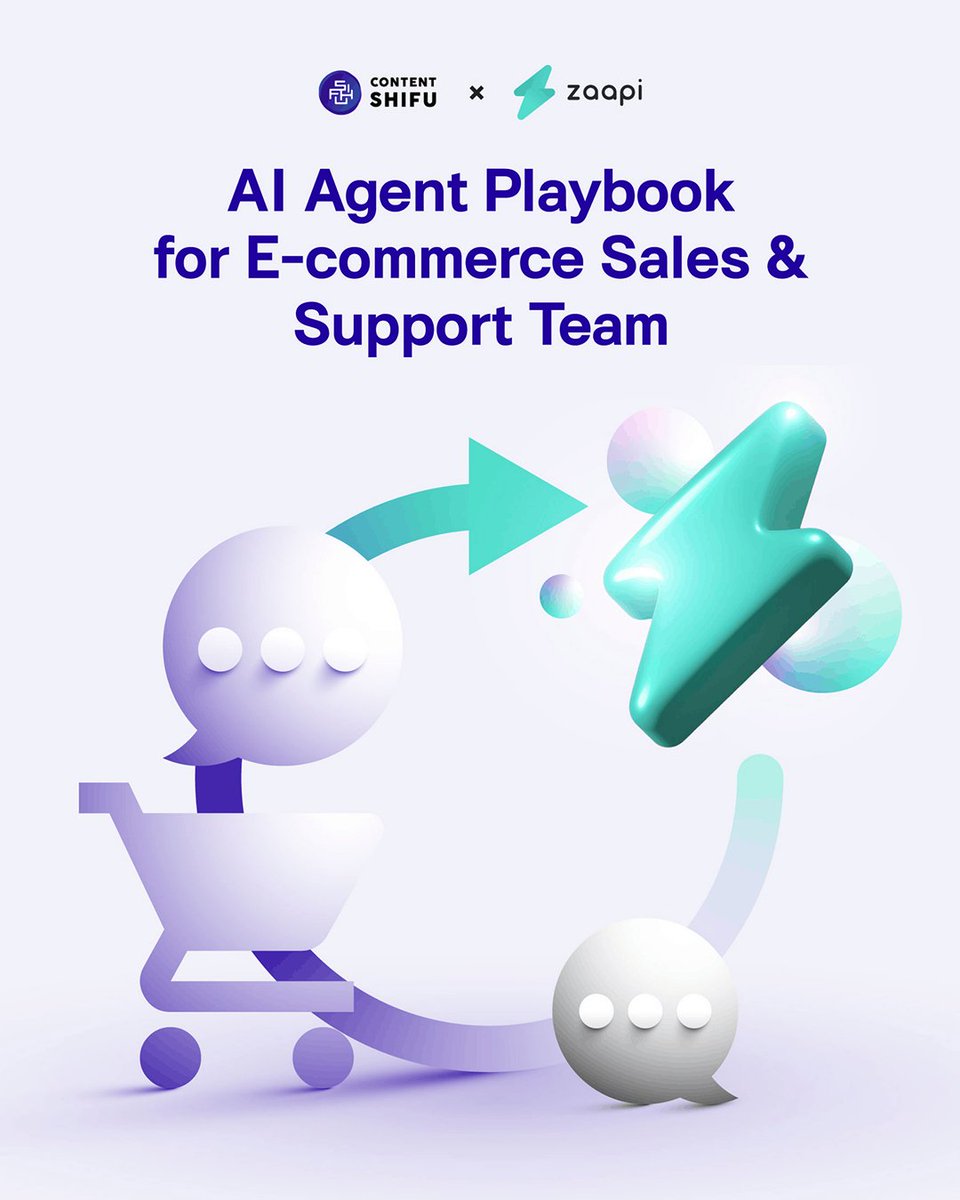 Zaapi_Official's tweet photo. We partnered with Content Shifu on a new e-book about AI for e-commerce customer support.

💡 Lower support costs
🌙 Capture after-hours sales
🤖 Reply instantly, 24/7

Written in Thai, with practical insights for e-commerce teams everywhere.

Read more: https://t.co/sslrgV0V6p https://t.co/JGYqf9iZMP