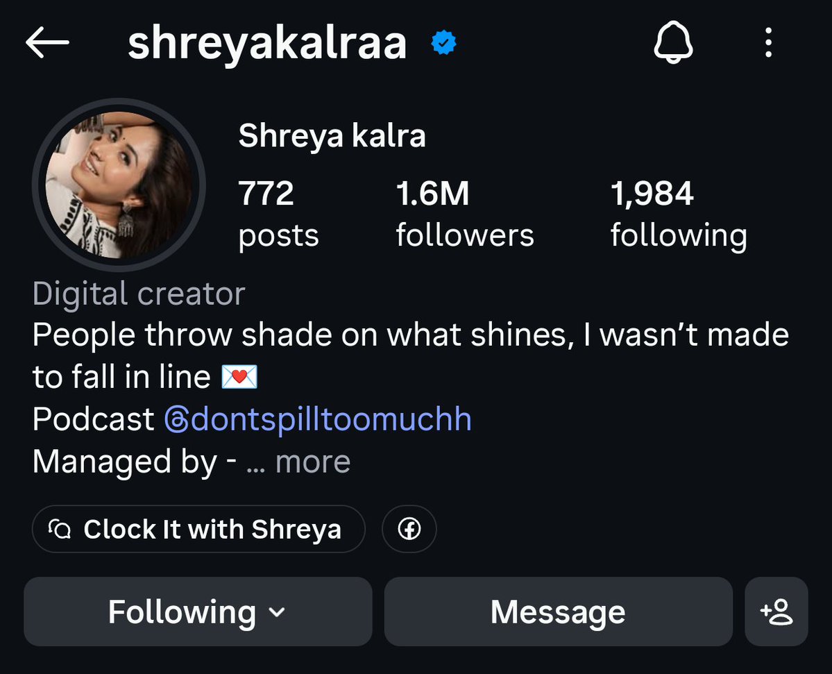 yashtrendsetter's tweet photo. 1.6M Shreya Warriors ❤️! 

She'll be so happy to see this. I hope it reaches 2 million soon.

The craze, the aura Shreya Kalra. The name speaks for itself.

Lag jao kaam pe hype mein Kami nhi rehni chahyi 2m karna jaldi se  🔥 

System hang !! https://t.co/00C4sDmNO9