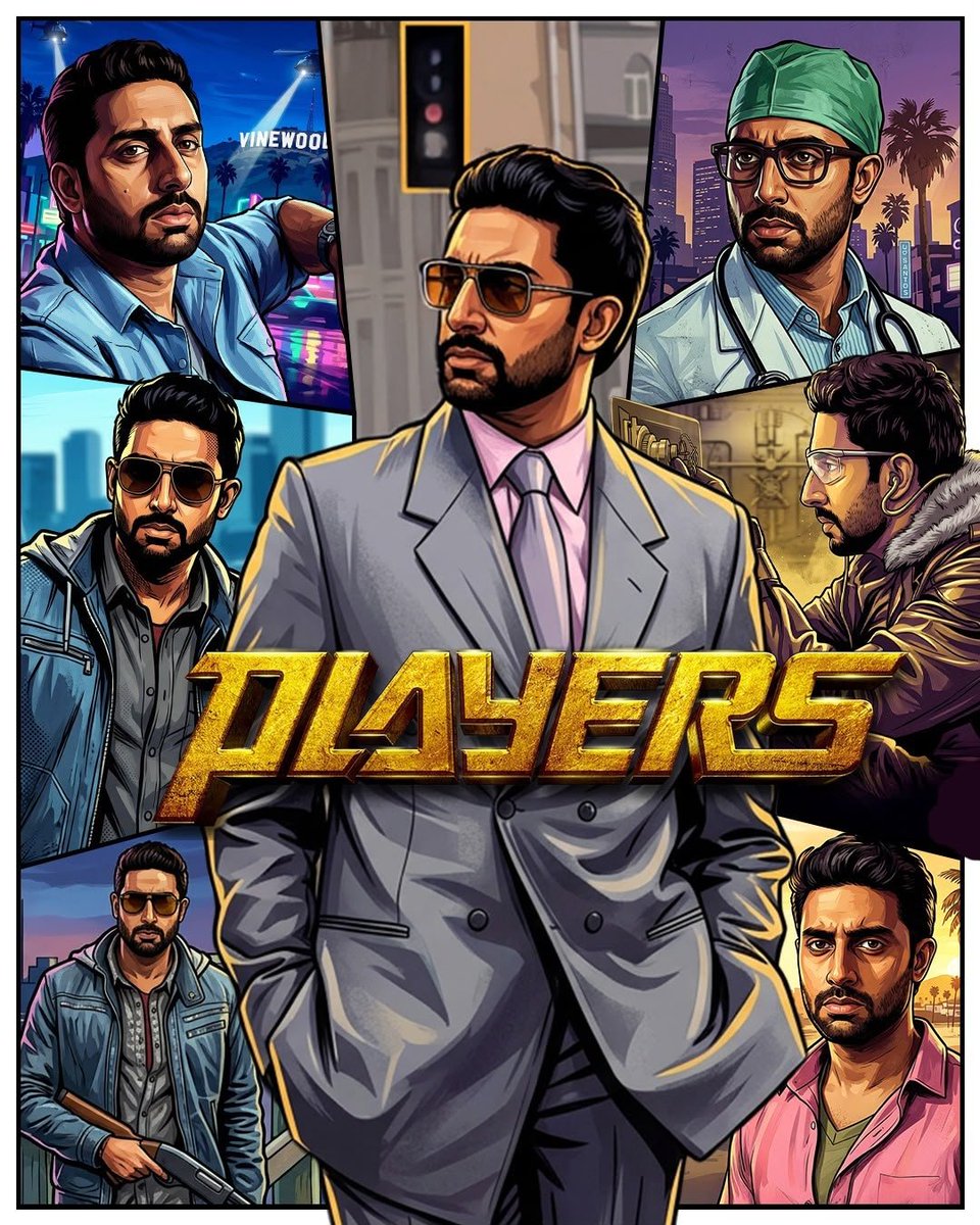 BachchanJrFC's tweet photo. Mission accepted: The @juniorbachchan edit 🎮

#AbhishekBachchan #ABCrew  #Bollywood #Trending #Dhoom #Players #Delhi6 #HappyNewYear #GTATrend https://t.co/dJa65eZXfQ