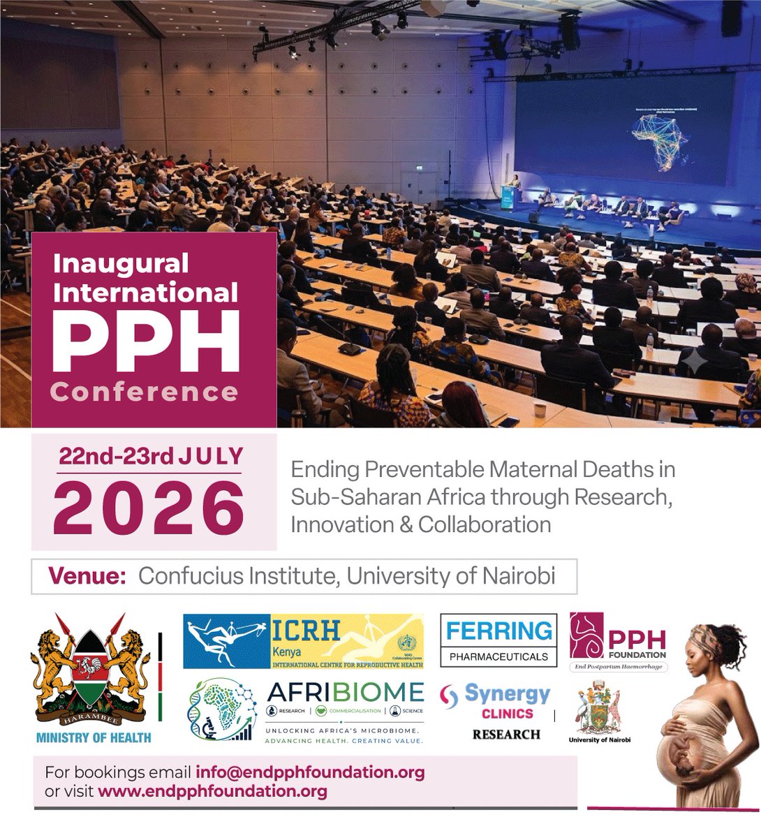 icrhk_official's tweet photo. A mother should never lose her life while giving life. ❤️
Through #OMMI, #ICRHK is proud to support the Inaugural International #PPHConference2026 On 22–23 July where experts, researchers &amp; policymakers will gather in Nairobi to turn evidence into action.
#SafeMotherhood https://t.co/MsATQ9DNuF
