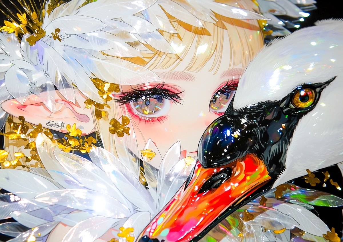 _kafkachan's tweet photo. 🦢👁️🤍

昨日は３周年の投稿、お祝いいただきありがとうございました🫶🏻
今日は白鳥さん達があなたをじっと見つめているようです。
ﾅｶﾏﾆﾅﾘﾀｲﾉｶﾅ(　˙-˙　) https://t.co/87RXVWgjwv