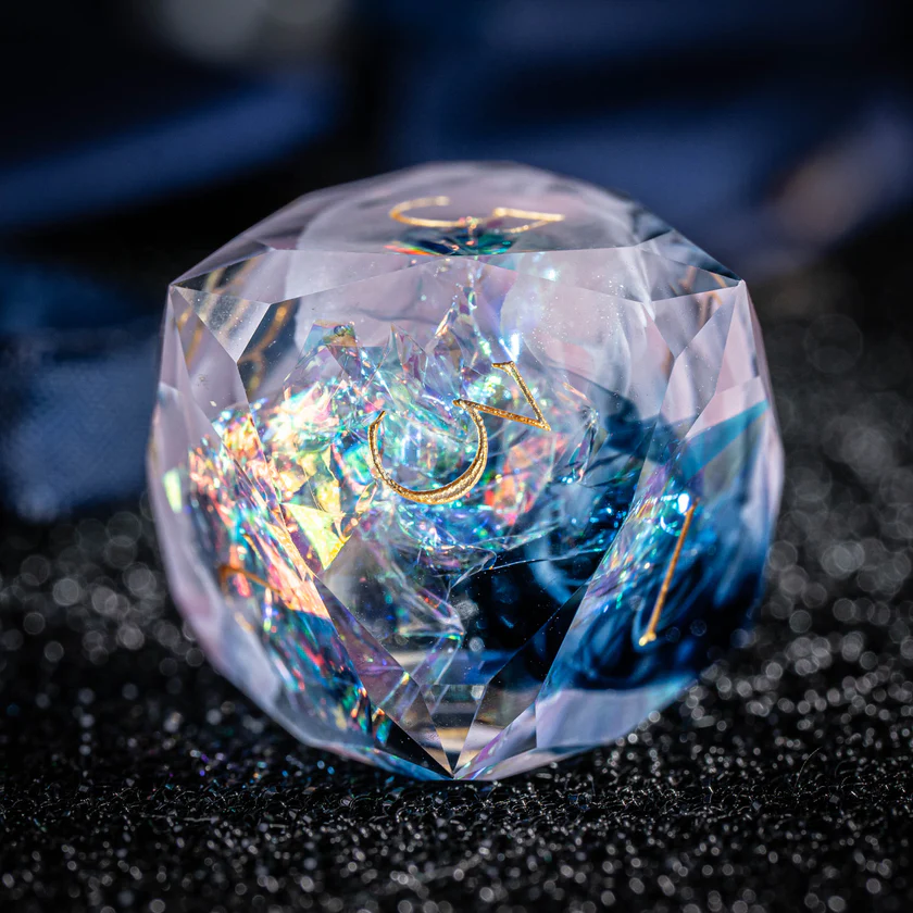 urwizards's tweet photo. Like holding a spell caught between daylight and moonlight.
Twilight Tourmaline brings soft color, icy clarity, and just a little magic to every roll.
#dnddice #ttrpgdice #dicecollection #dungeonsanddragons #resindice #dicegoblin #fantasydice #tabletoprpg https://t.co/5Ba1Pqzelm
