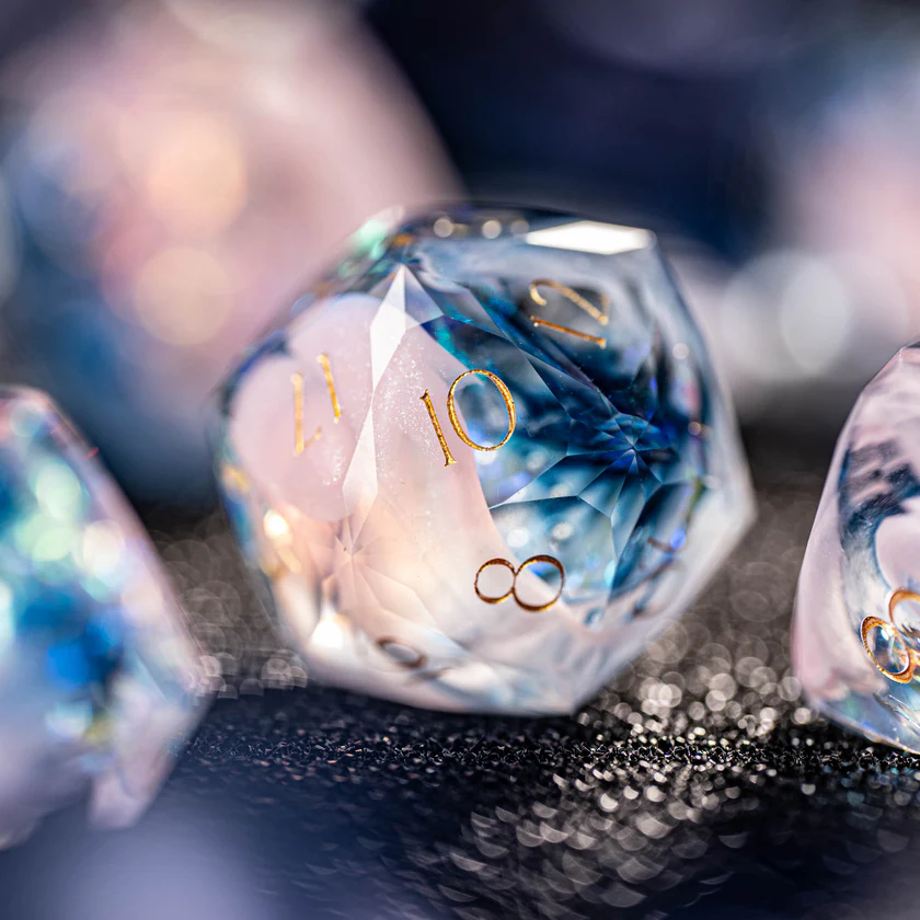 urwizards's tweet photo. Like holding a spell caught between daylight and moonlight.
Twilight Tourmaline brings soft color, icy clarity, and just a little magic to every roll.
#dnddice #ttrpgdice #dicecollection #dungeonsanddragons #resindice #dicegoblin #fantasydice #tabletoprpg https://t.co/5Ba1Pqzelm