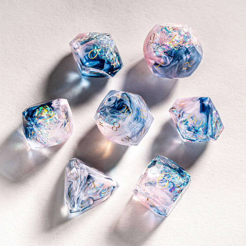 urwizards's tweet photo. Like holding a spell caught between daylight and moonlight.
Twilight Tourmaline brings soft color, icy clarity, and just a little magic to every roll.
#dnddice #ttrpgdice #dicecollection #dungeonsanddragons #resindice #dicegoblin #fantasydice #tabletoprpg https://t.co/5Ba1Pqzelm