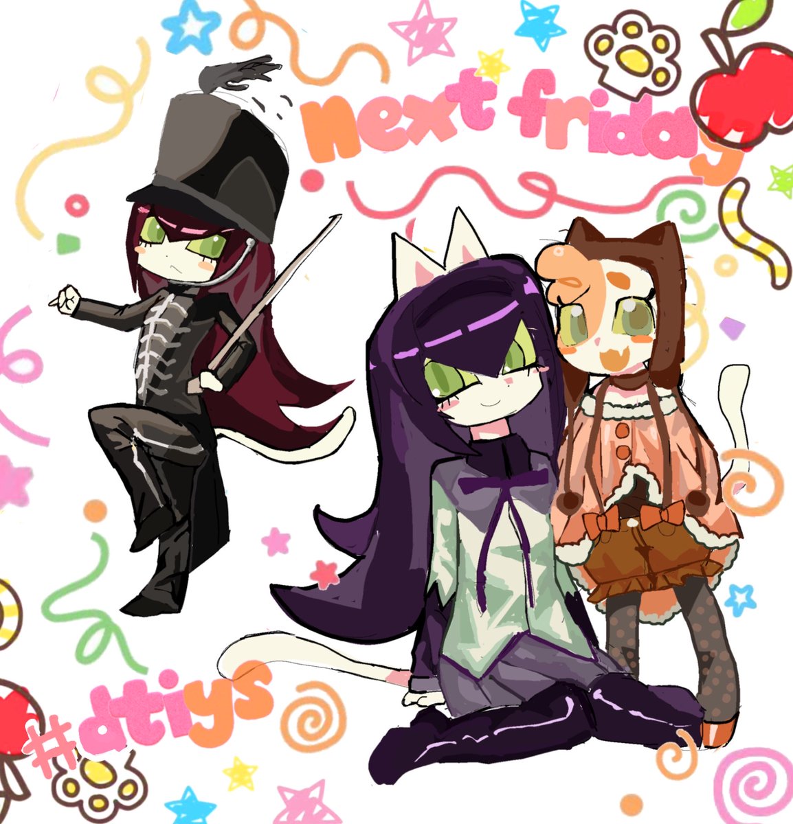 mikocwym's tweet photo. #nextfridayDTIYS for halloween theyd 100% wear matching costumes ^^ i love drawing salem sm @nextfridayfilm https://t.co/GMYElkctTL