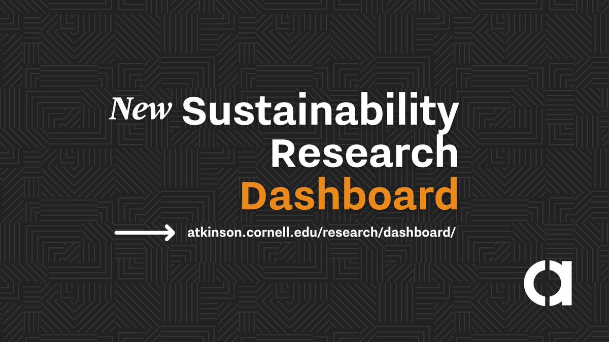 Cornell Atkinson Center for Sustainability tweet media