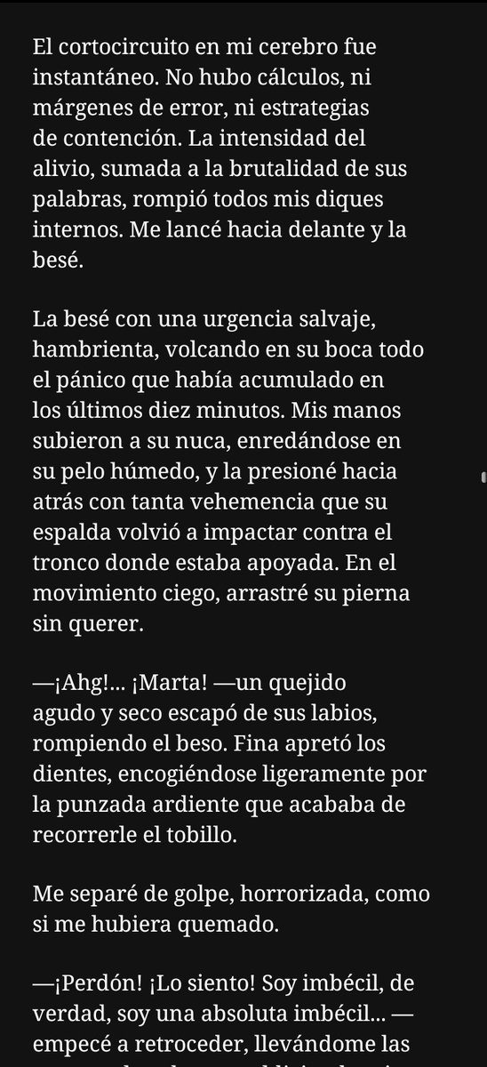 ShippearSiempre's tweet photo. Marta entra en modo pánico/protocolo y Fina solo sabe cómo frenarla de una manera... Pero claro, cuando estás herida en mitad de la selva, hasta un beso apasionado puede doler.

¡Ya disponible el nuevo capítulo,,,👇🏻👇🏻!https://t.co/COrlpasHOB #mafin #EntrenadaParaPerder #wattpad https://t.co/zEvrVQmJ0c