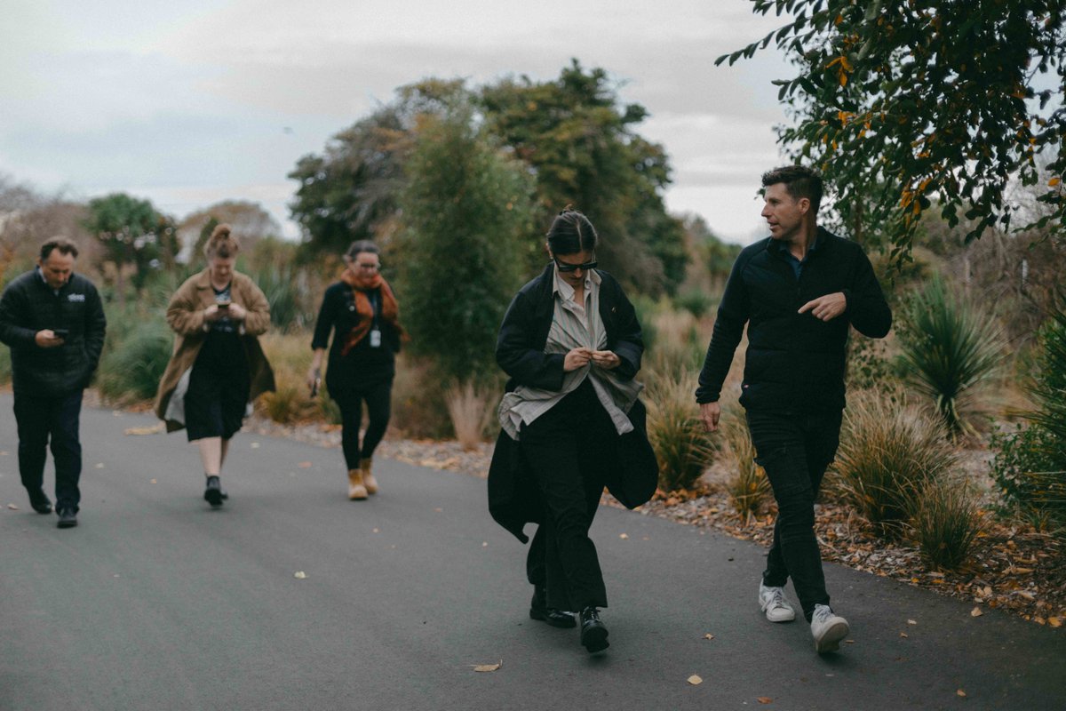 RISEINPROJECT's tweet photo. On 2 June, Green Party co-leader Chlöe Swarbrick and MPs Mike Davidson and Kahurangi Carter met with Christchurch City Council's Dave Little in the city's red zone to learn more about the RISE-IN project. 🌿 https://t.co/4dBkhp4LOp