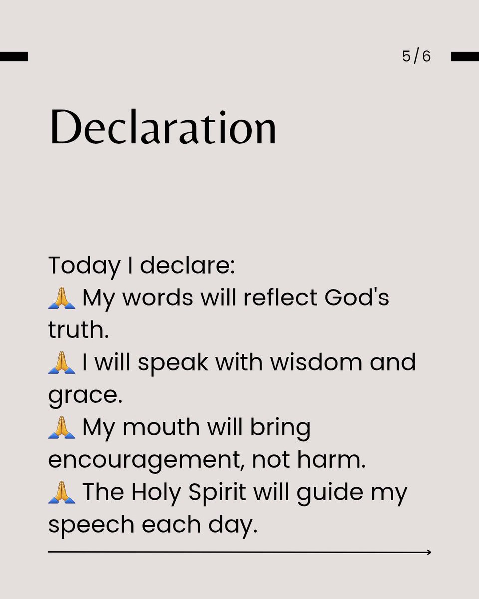 iamo_cube's tweet photo. ...God's wisdom.
💬 What's one way you can use your words to encourage someone today?
Proverbs 8:7-8
#SpeakTruth
#GodlyWisdom
#BibleStudy
#WordsMatter
#FaithInAction https://t.co/LuRwJkSmSE