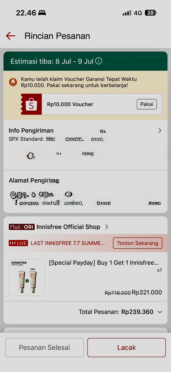 vr22y's tweet photo. @ShopeeID dih curang bgt?!?!? Karena harga murah bgt kaah??? Biar gg seolah2 dibatalin???? https://t.co/2iiUQHrqfN