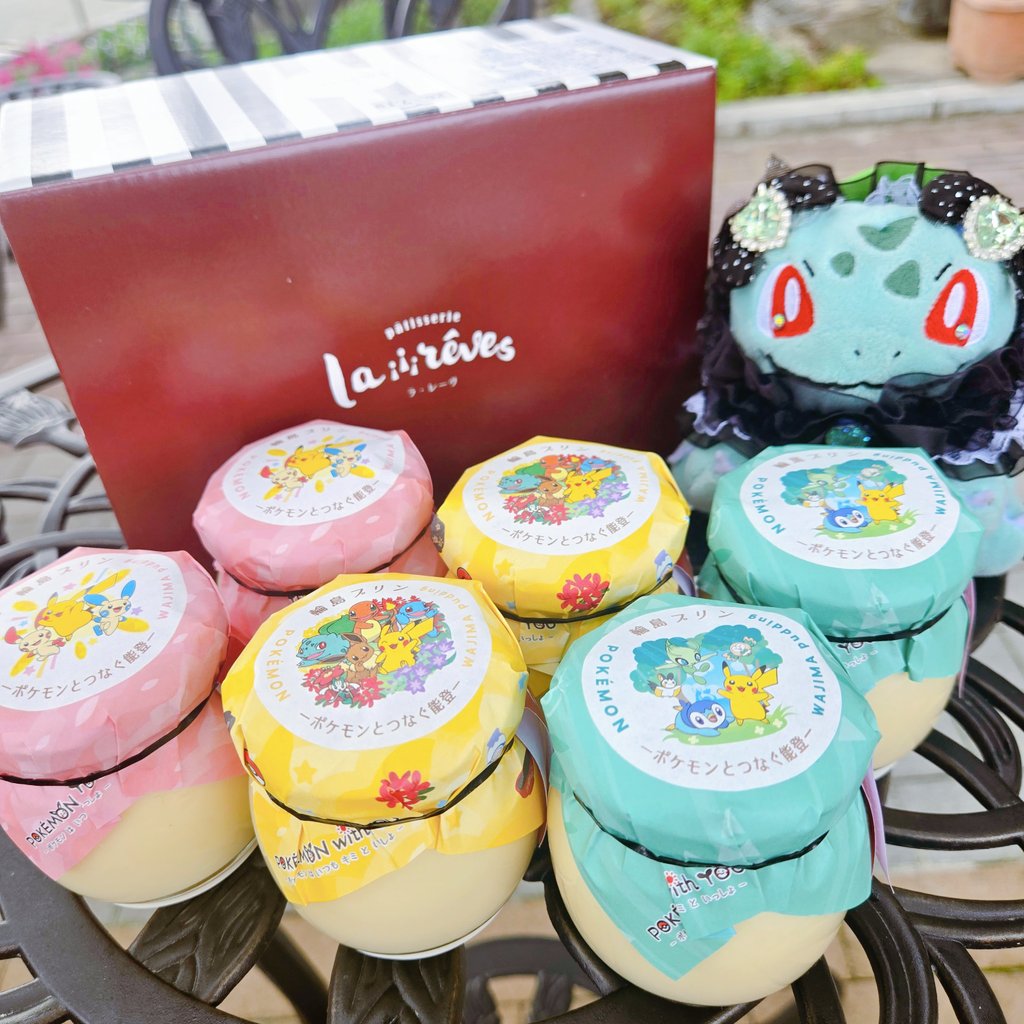 danehoshi0000's tweet photo. 新しい応援商品📣✊🏻
꒰ 輪島プリン  ポケモンとつなぐ能登  ꒱
金沢駅の目の前の復興支援ステーションに売ってるよ🍮
#輪島プリン https://t.co/X7RI354e0t