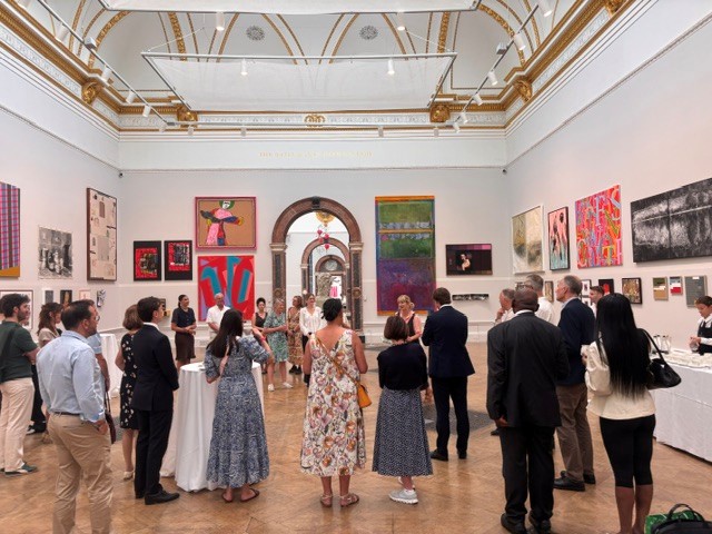 JMFinnWealth's tweet photo. Summer Exhibition take 2: this time for breakfast @royalacademy
with a much smaller group of guests for another chance to view the eclectic range of works on the walls. https://t.co/mjbtuIWrT7