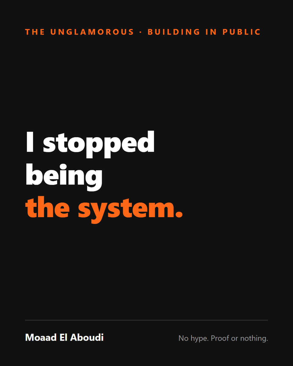 melaboudi's tweet photo. I run several companies, in different countries. Yesterday alone I crossed three airports.  For years, everything ran through my head, and my head had to be in the room. Miss a call, forget a detail, and something quietly broke.  Not anymore. https://t.co/ZsZ5axJFCK