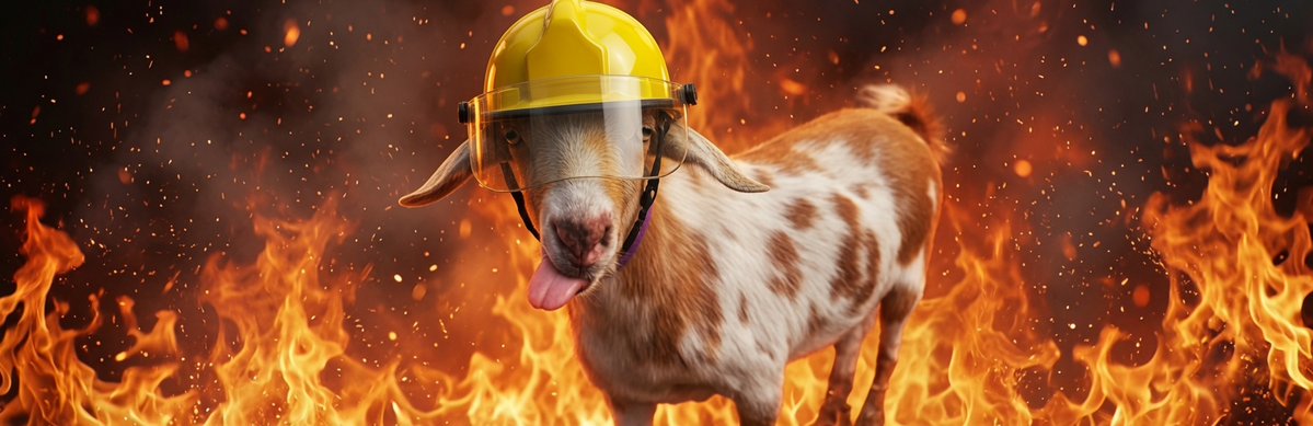 melsdevs's tweet photo. A dwarf goat named Goldie has made the news after spending 2 days with active firefighters in Colarado,

https://t.co/TeVEKgN2Yl

Goldie followed firefighters as they actively fought off a wildifre, she even took care of some of it on her own by eating the leaves.

Because of Goldies support, she has now made the news all over the world,

https://t.co/uJJaKrDkkl

https://t.co/Smq0lSvf1f

https://t.co/4RvVLCKdXC

$Goldie - The Firefighting Goat