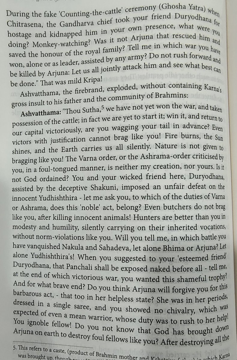 endhi_peekedhi's tweet photo. @nagashwin7 @Sekhar1077989 I request @nagashwin7 garu to Kindly read what ashwatthama told about karna in his prime, hardcore fans of karna must stay away please, this will break your heart !! 😭🙏 https://t.co/nbxYodd6W0