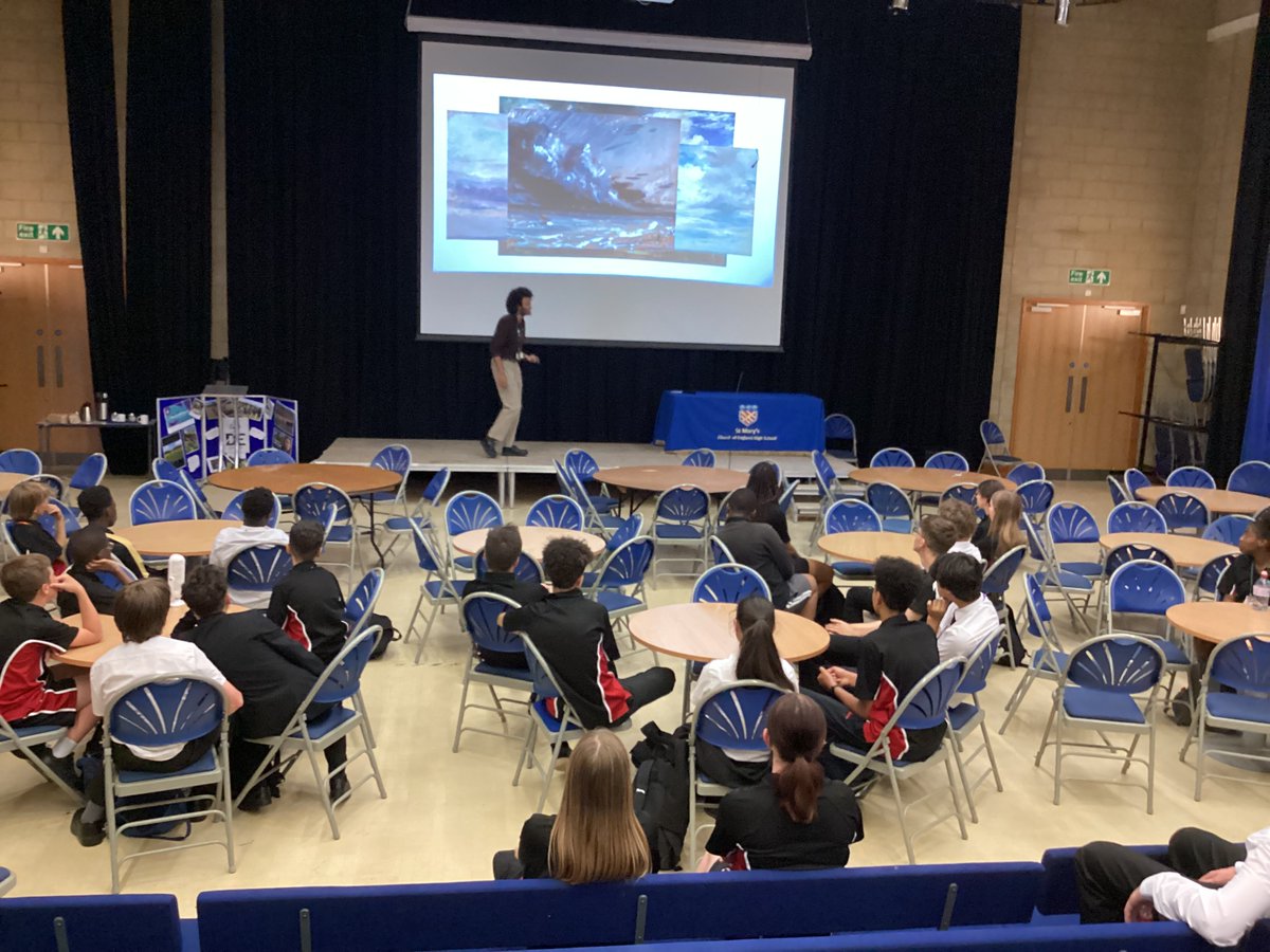 StMarysCEHigh's tweet photo. As part of our Scholars Programme, students were invited to join an after-school lecture delivered by Mr Casimir. He spoke on the interdisciplinary nature of art and science and why students should relish the combining of different subjects.
#scholarsprogramme #artandscience https://t.co/Z0qQdF5smI