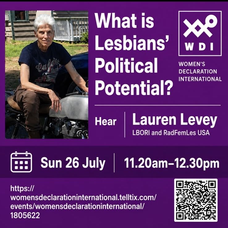 RadFemLes_USA's tweet photo. Come to the WDI conference in London July 26! https://t.co/5DfweK6kcp