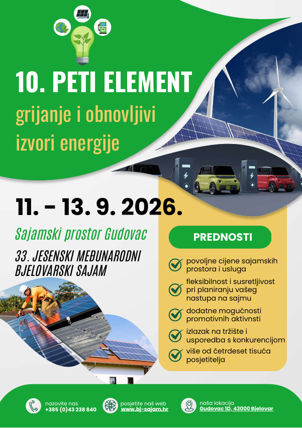 bj_sajam's tweet photo. ♻️ 𝐁𝐮𝐝𝐮ć𝐧𝐨𝐬𝐭 𝐞𝐧𝐞𝐫𝐠𝐢𝐣𝐞 𝐩𝐨č𝐢𝐧𝐣𝐞 𝐧𝐚 𝟏𝟎. 𝐏𝐞𝐭𝐨𝐦 𝐞𝐥𝐞𝐦𝐞𝐧𝐭𝐮!

📍 U sklopu 33. Jesenskog međunarodnog bjelovarskog sajma održava se jubilarni 10. Peti element – sajam grijanja i obnovljivih izvora energije. https://t.co/gt0dAjLMUI
