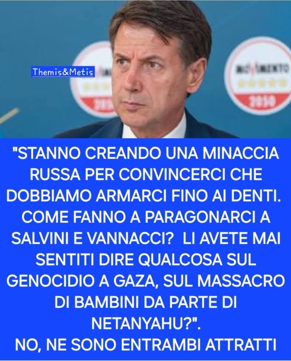 Antonio13869142's tweet photo. #Conte
un leader sotto attacco, perché l'unico che può cambiare realmente le cose in Italia, rovinate da un governo di assoluta incompetenza. https://t.co/9JPOtV377B
