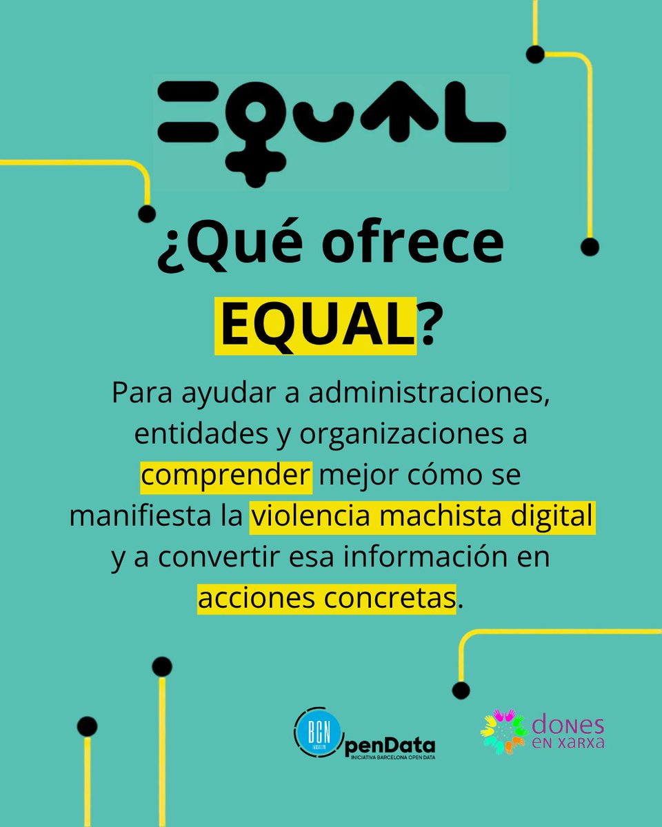 IOpenData's tweet photo. 🟣#projecteEQUAL ofrece soluciones adaptadas a las necesidades de tu organización:
📊Informes basados en datos
📱Análisis de comunidades digitales
📢Campañas de sensibilización
👥Datatones y procesos participativos
🤖Inteligencia artificial responsable
👉 https://t.co/05bl3FP4Ap https://t.co/4A6B5BnV8u