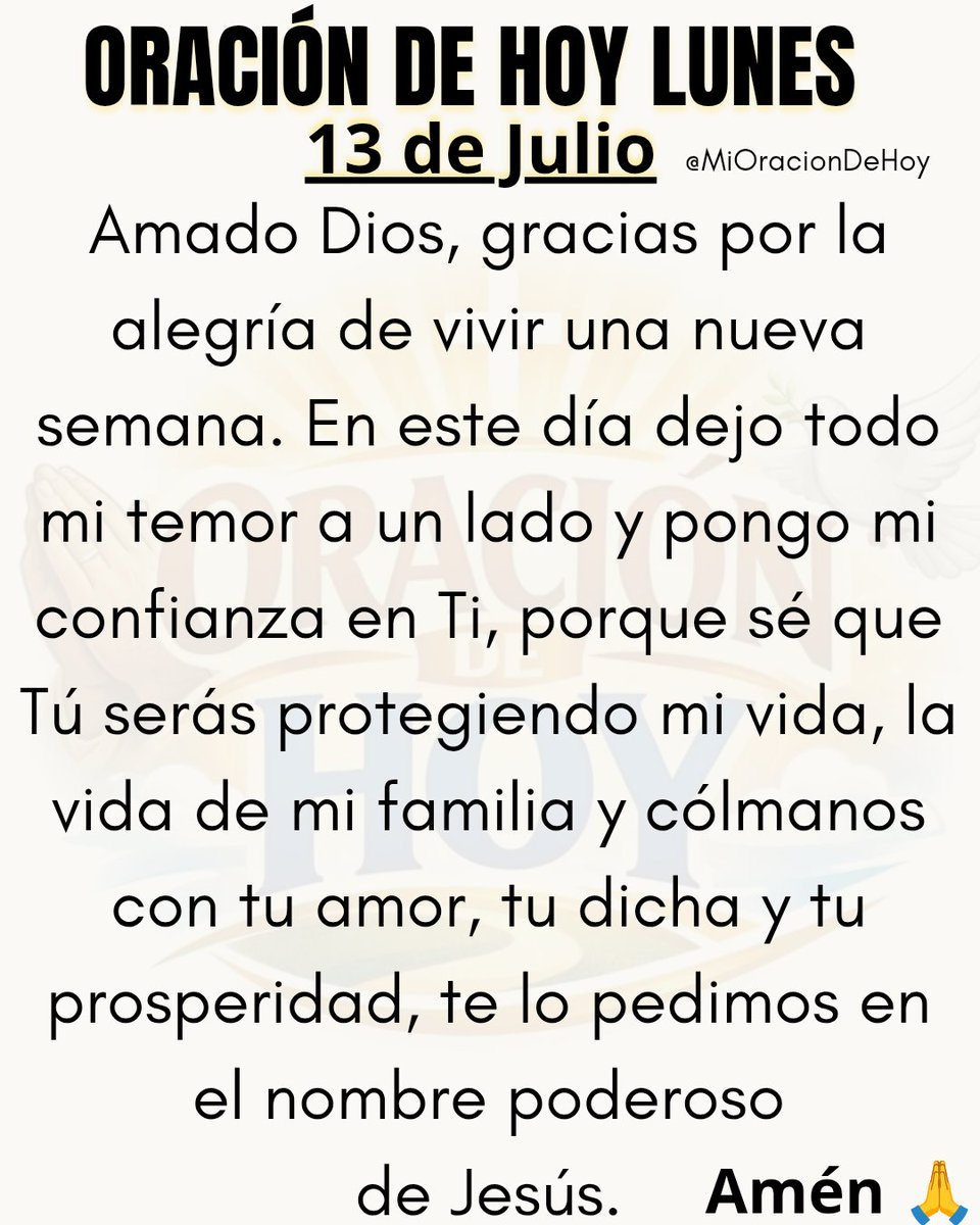 Oración del Día 🙏 tweet media