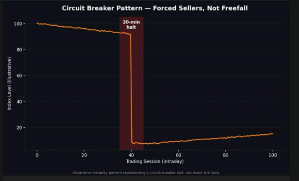 CapitalLenvi's tweet photo. 🛑 Multiple circuit breakers in a month.

That's not a crash signal — that's forced sellers getting margin-called.

fundamentals didn't break. leverage did.

structural top or quick flush? 👇

#CircuitBreaker #Markets #Crypto #Leverage https://t.co/Vq5ANTt5n1