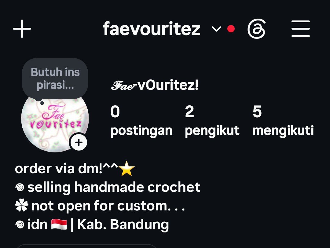 faevouritez's tweet photo. haloo ada yag mau mutualan akun ba di ig gaaa? akun aku jualan crochet gitu bakal open bentar lagii! ini akun akuu yaa, drop usn akun ba kalian juga!
#zonaba #zonauang #zonajajan https://t.co/v9GYLO7SQp