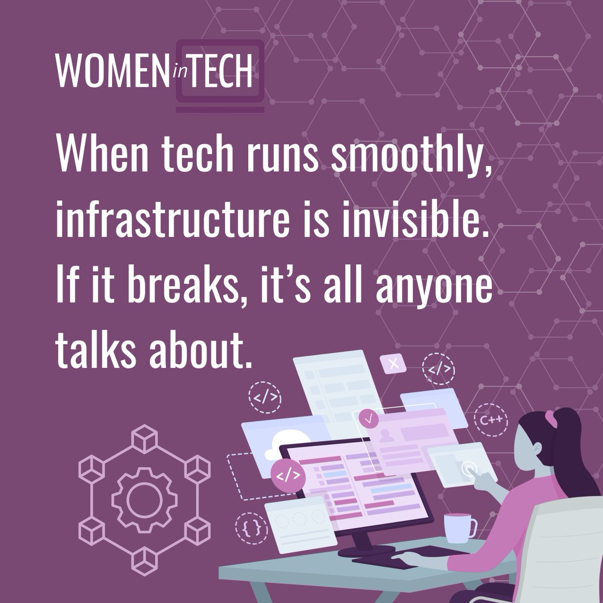womenintechuk's tweet photo. Behind every sleek AI app, cloud platform, and software deployment is a team of brilliant Infrastructure Professionals keeping the digital gears turning.
Explore infrastructure roles https://t.co/TSwswJUGjX
#WomenInTech #InfrastructureEngineer #CloudComputing #DevOpsJobs https://t.co/0L1Oll952F
